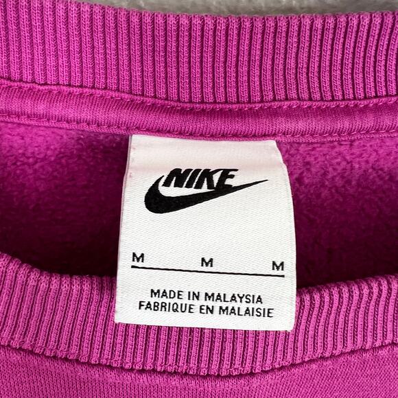 Nike Sportswear Phoenix Sweatshirt Women’s Sz M Fleece Oversized Cropped Purple - Picture 8 of 10